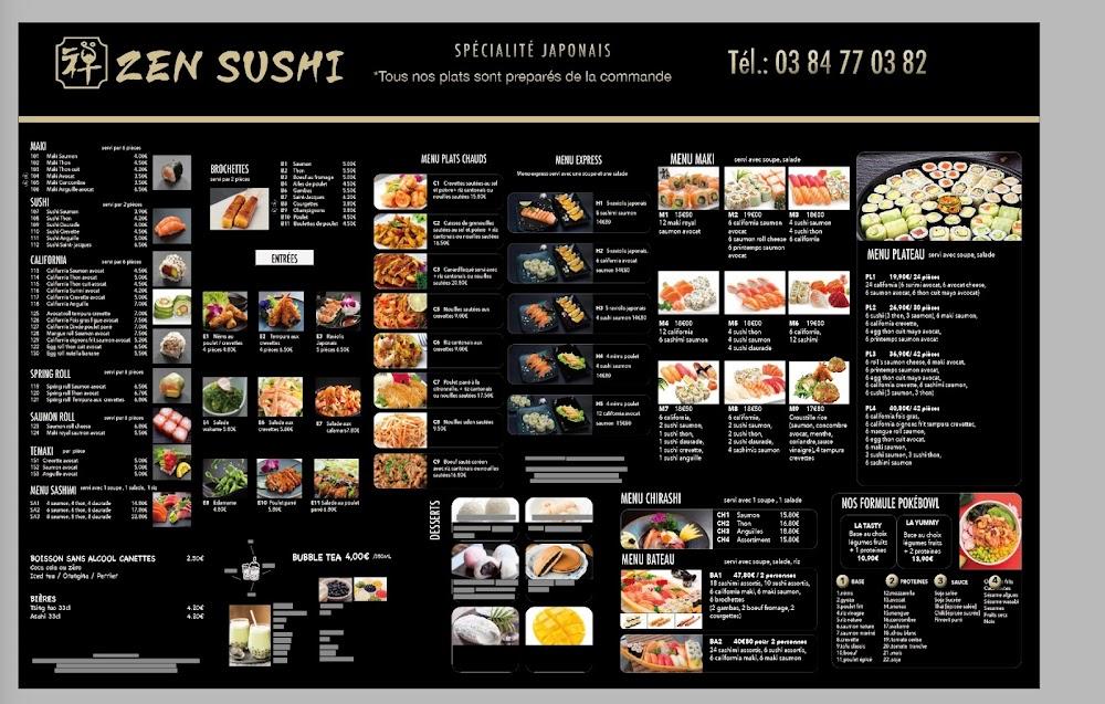 ZEN SUSHI - Menu Image 4